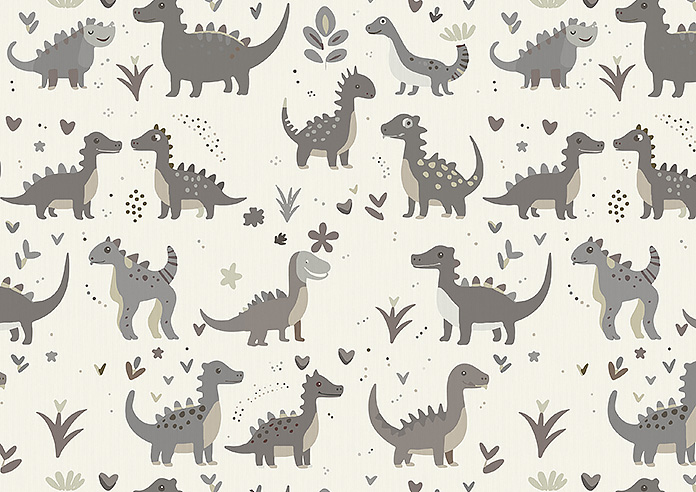 Dino Land, Fossil Grey - Roman Blind - Image 7